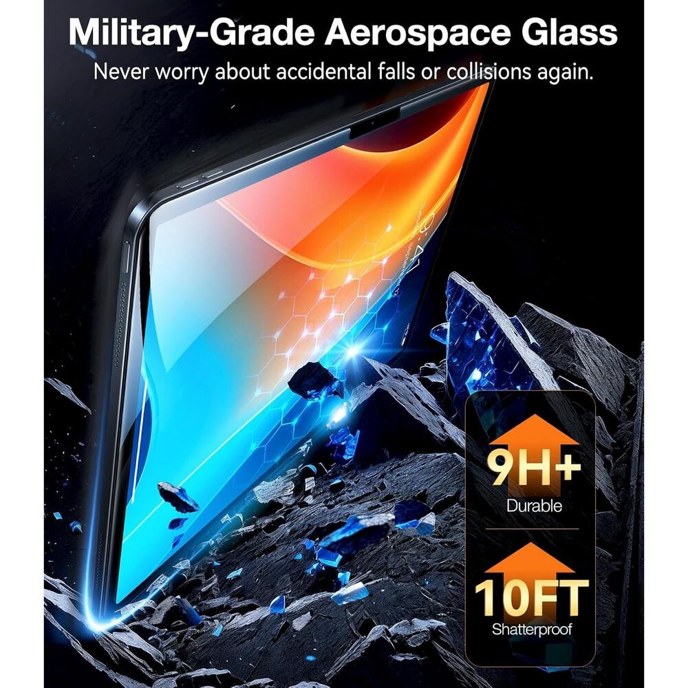 TORRAS Screen Protector for iPad Air 13" (M3 2025 & M2 2024) – Military-Grade Sh - Picture 3 of 6